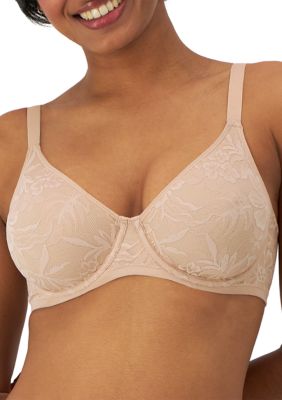 Bali Women's Breathe Cotton Modal Lace Underwire Bra, 42 DD