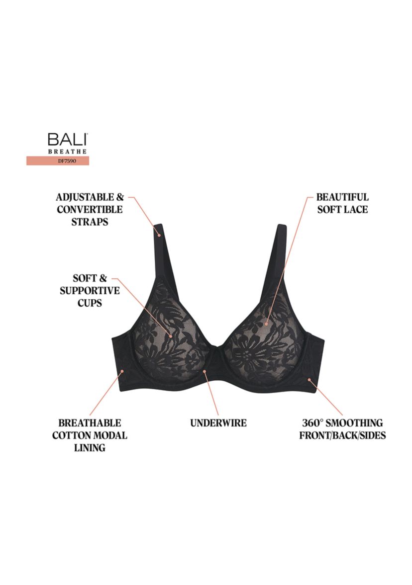 Breathe Cotton Modal Lace Underwire Bra