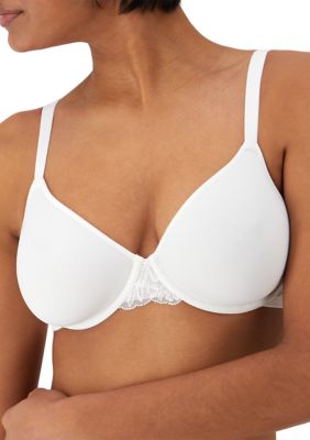 Bali Women's Breathe Lightweight Cotton Modal T-Shirt Bra, White, 40 DD