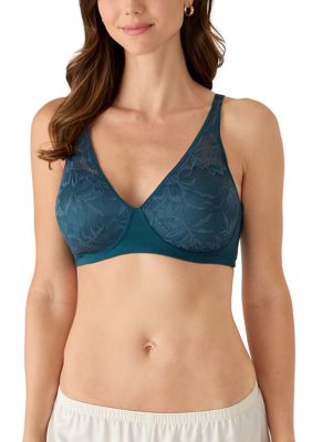 Bali Women's Breathe Cotton Modal Wireless T-Shirt Bra, Teal, 2XL