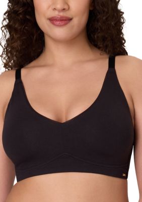 Bali Women's Cotton Wirefree Bra, Black, 2XL