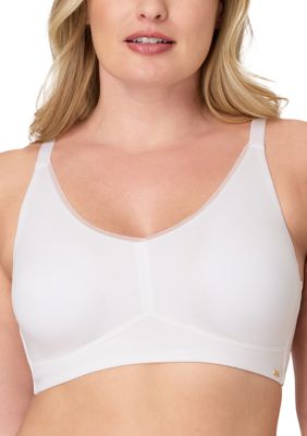 Bali Women's Cotton Wirefree Bra, White, XL