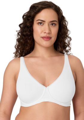 Bali Women's Cotton 2-Ply Underwire Bra, White, 42 DD
