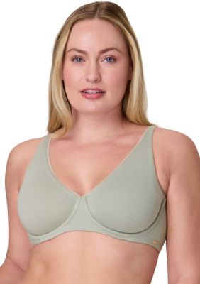 Bali Women's Cotton 2-Ply Underwire Bra, Green, 40 D