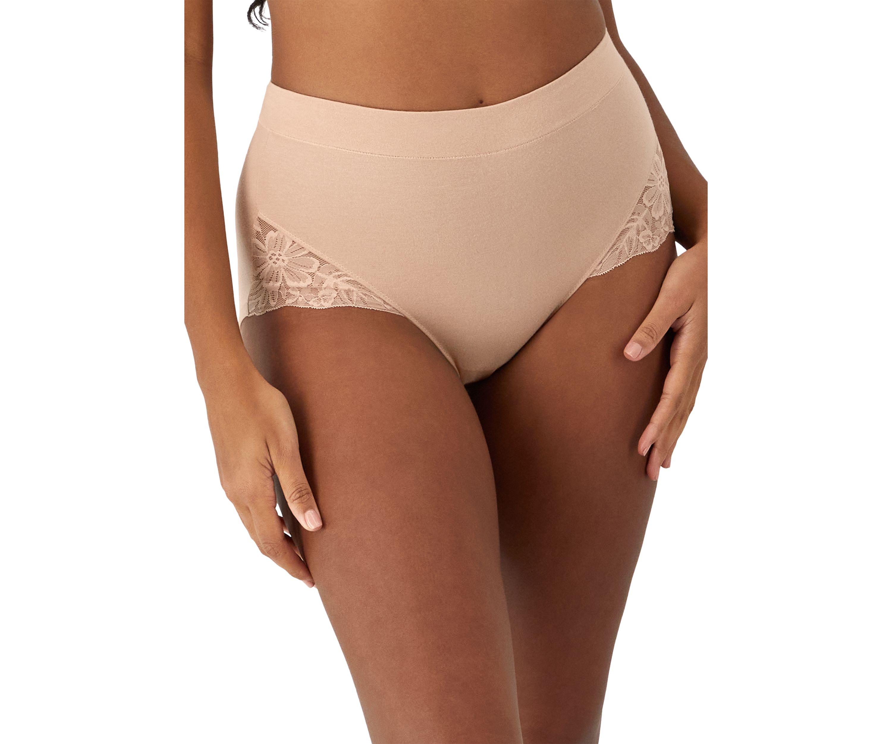 Breathe Shaping Brief with Lace, 2 Pack