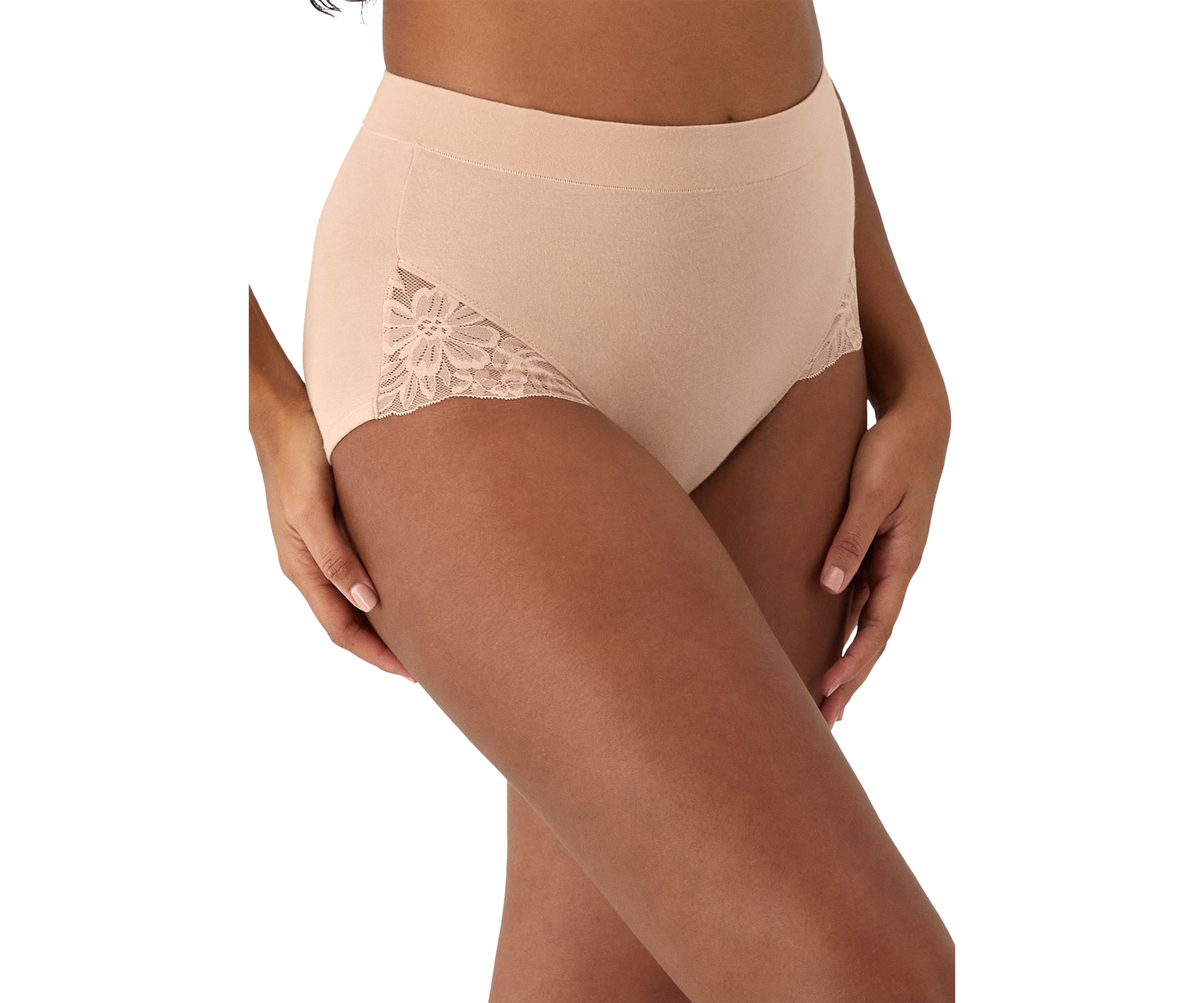 Breathe Shaping Brief with Lace, 2 Pack