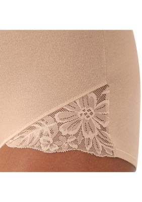 Breathe Shaping Brief with Lace, 2 Pack