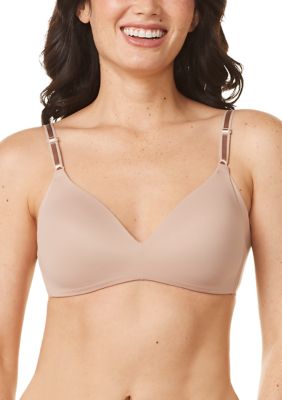 Warners Womens No Side Effects Underarm-smoothing Comfort Underwire Lightly  Lined T-shirt 1356 Bras