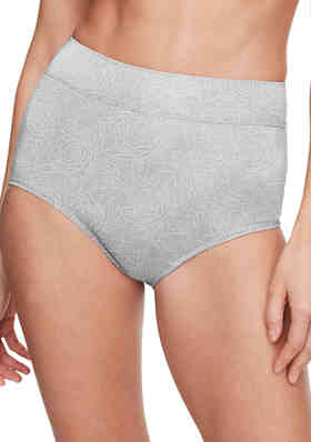 Warners Womens Dig-free Comfort Waist Microfiber 5738 No Pinching No  Problems Modern Brief Panty