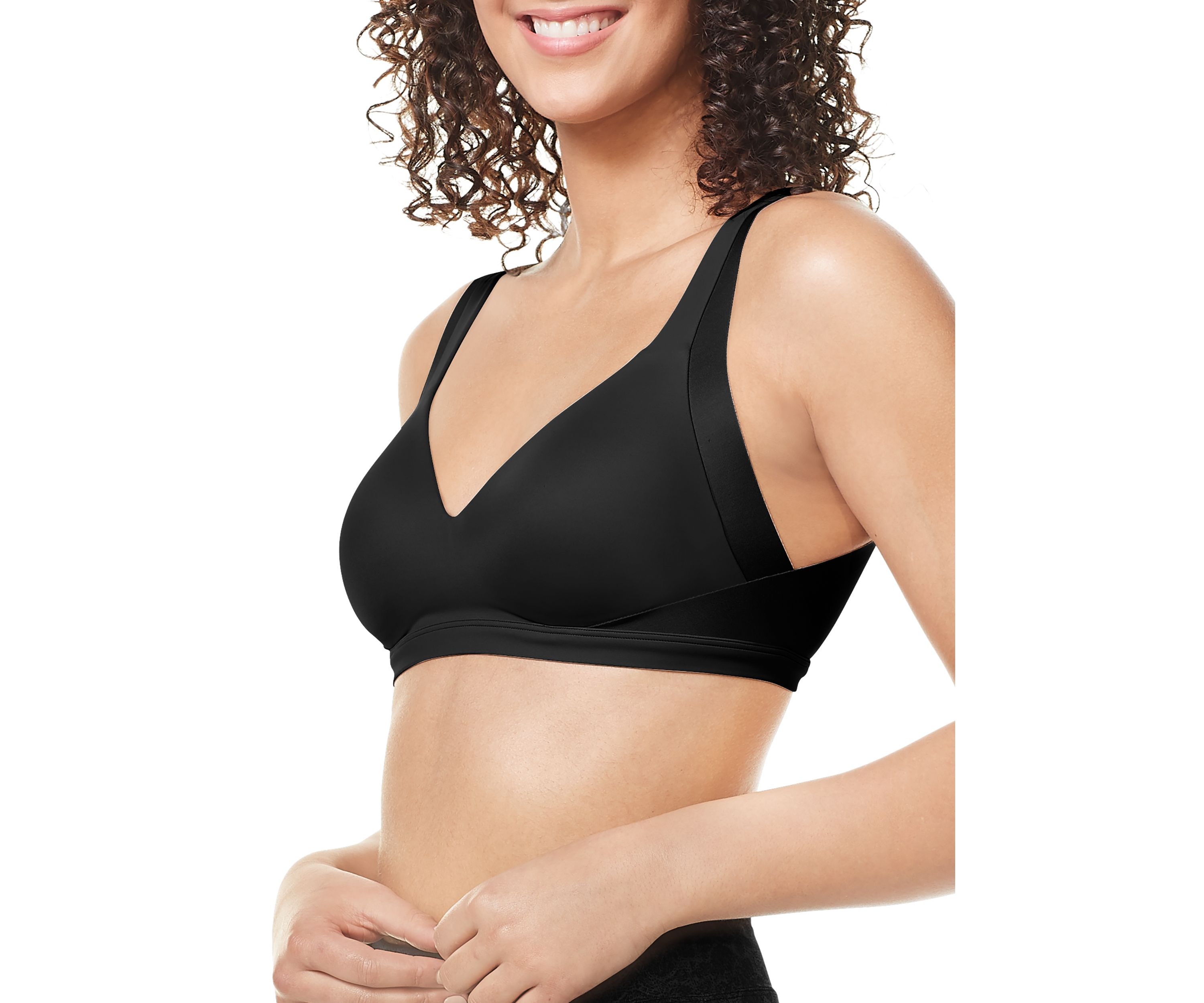 No Side Effects® Wire-Free Back Smoothing Contour with Easy Size Bra - RA2231A