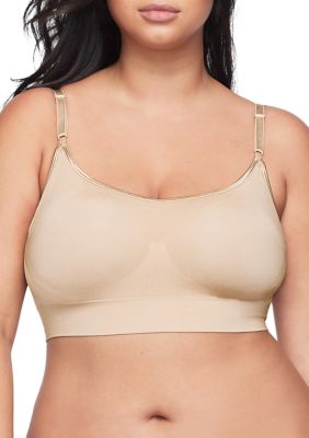 Warner's Women's Easy Does It® Dig-Free Comfort Band with Seamless Stretch Wireless Lightly Lined Convertible Comfort Bra, Large