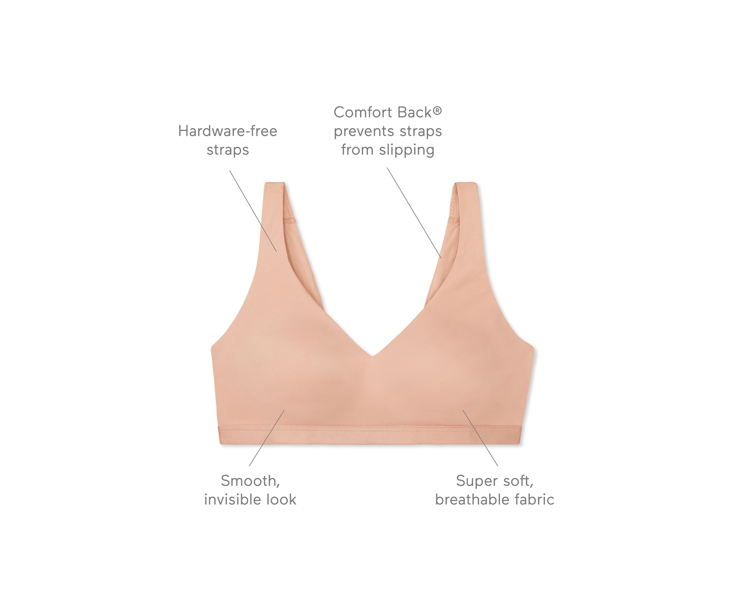 Cloud 9® Super Soft, Smooth Invisible Look Wireless Lightly Lined Comfort Bra - RM1041A