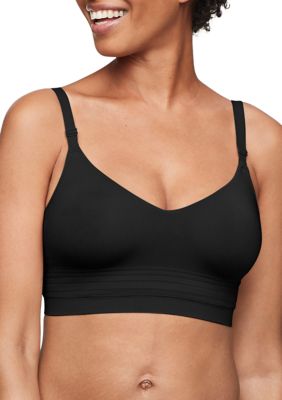 Warner's Women's Easy Does Itâ¢ Allover Smoothing Seamless Longline Bra, Black, 3XL