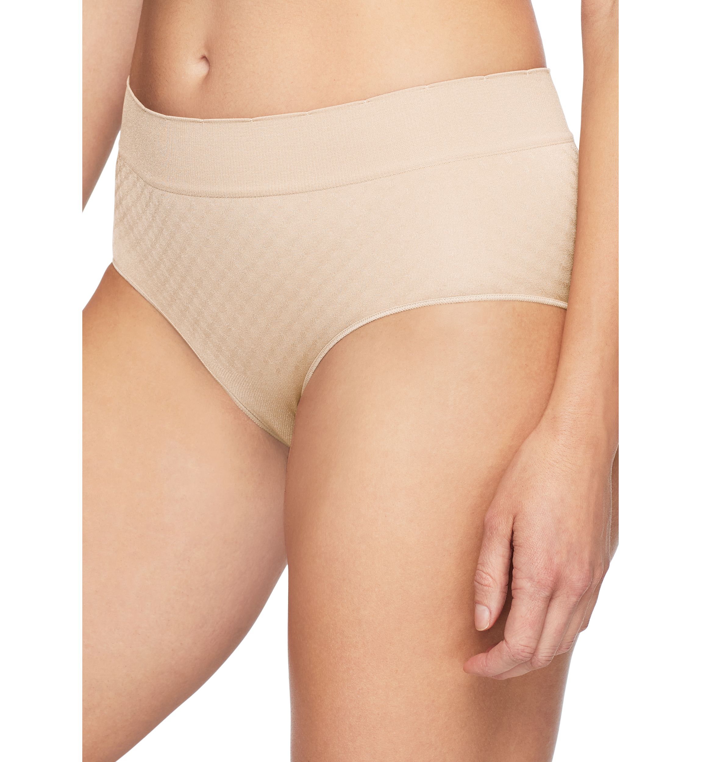 No Pinching, No Problems® Dig-Free Comfort Waist with Lace Smooth and Seamless Briefs - RS1501P