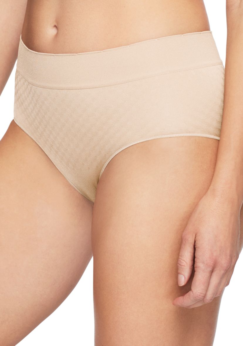 No Pinching, No Problems® Dig-Free Comfort Waist with Lace Smooth and Seamless Briefs - RS1501P