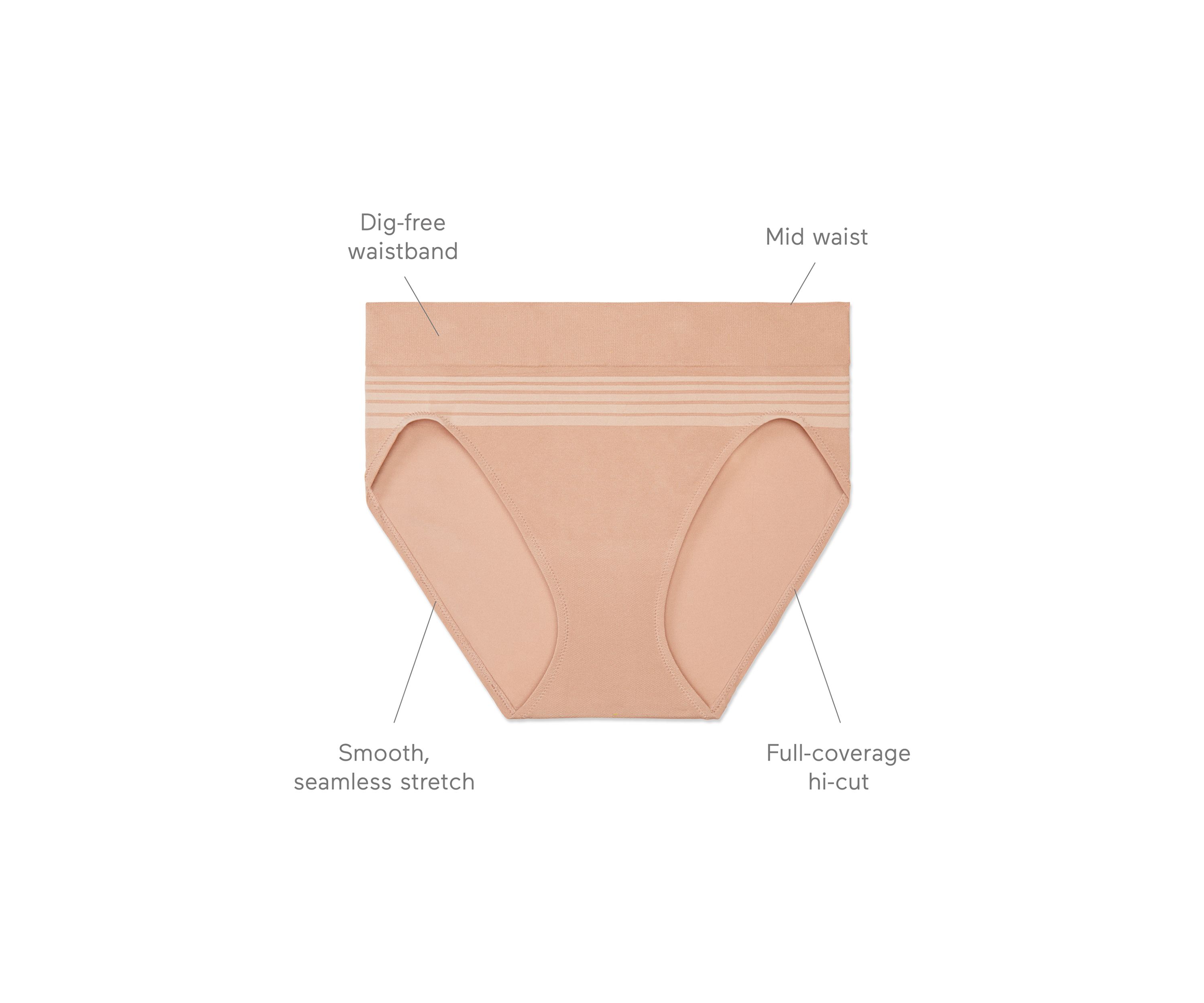 No Pinching, No Problems® Dig-Free Comfort Waist Smooth and Seamless Hi-Cut - RT5501P