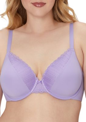 Maidenform Women's Comfort Devotion Embellished Extra Coverage Bra, Purple, 40 D