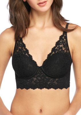 Maidenform Women's Pure Comfort Halter Bralette, Black, 34 D