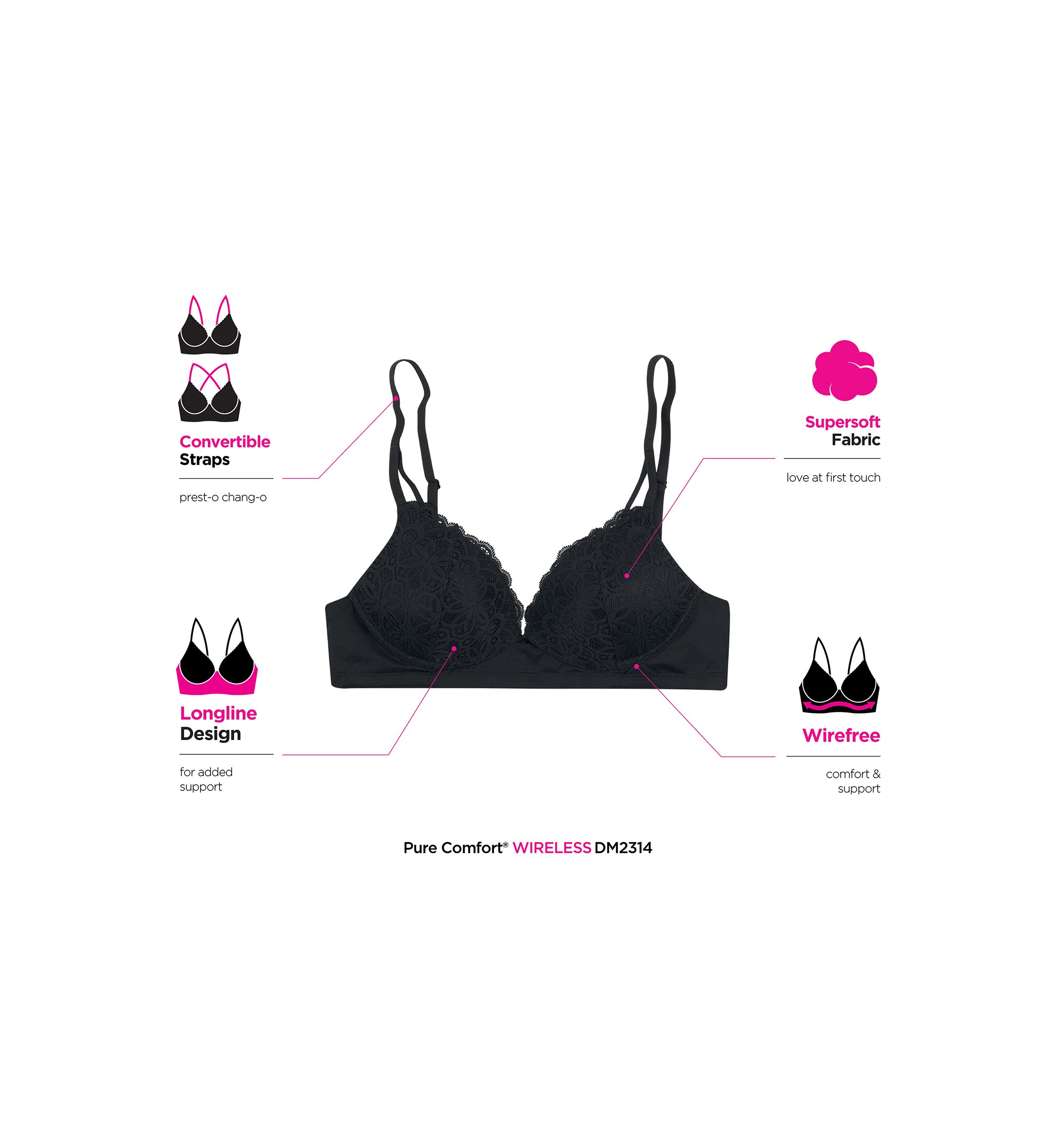 M Soft Support Bralette