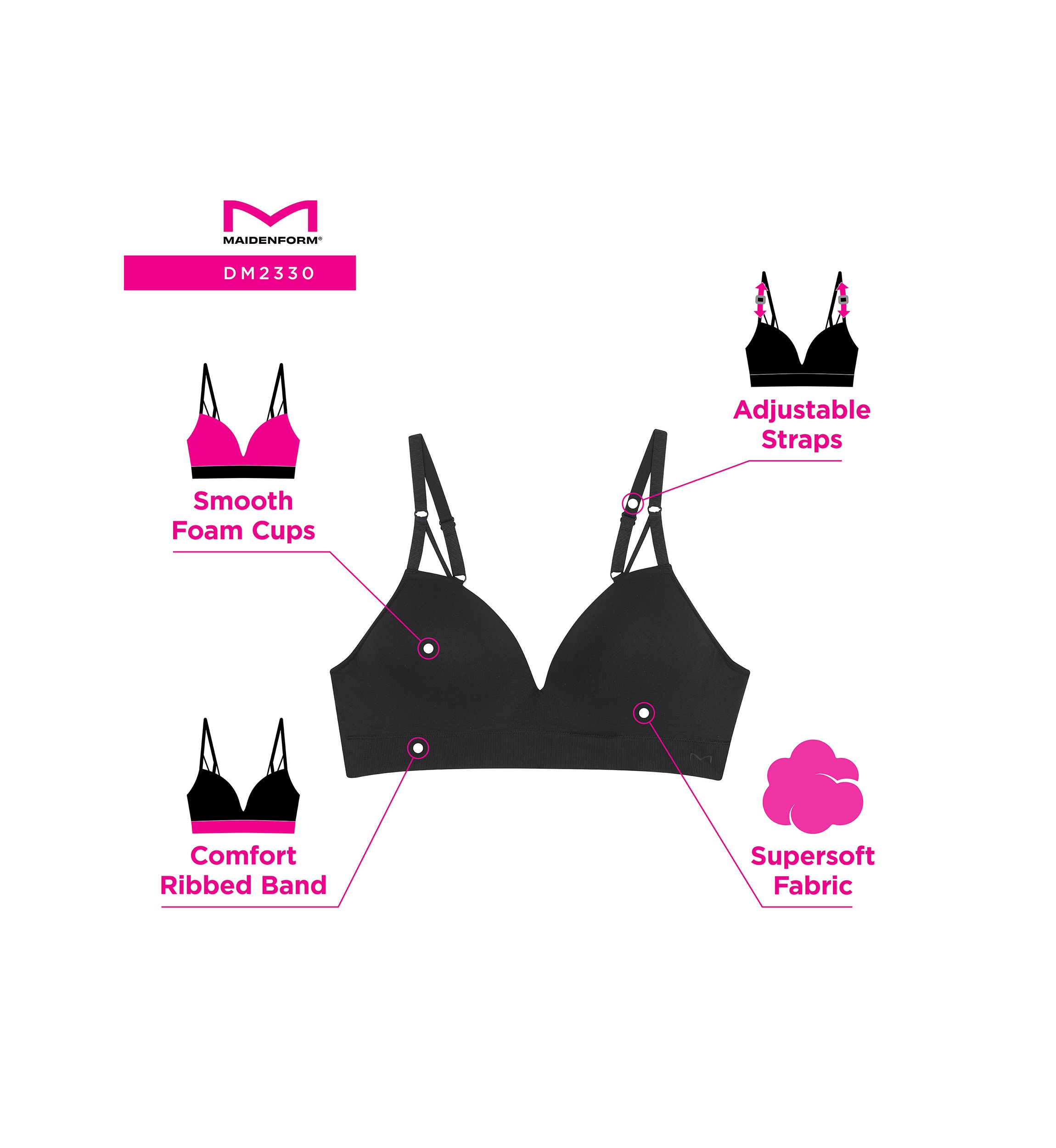 M Seamless Foam Wireless Bra