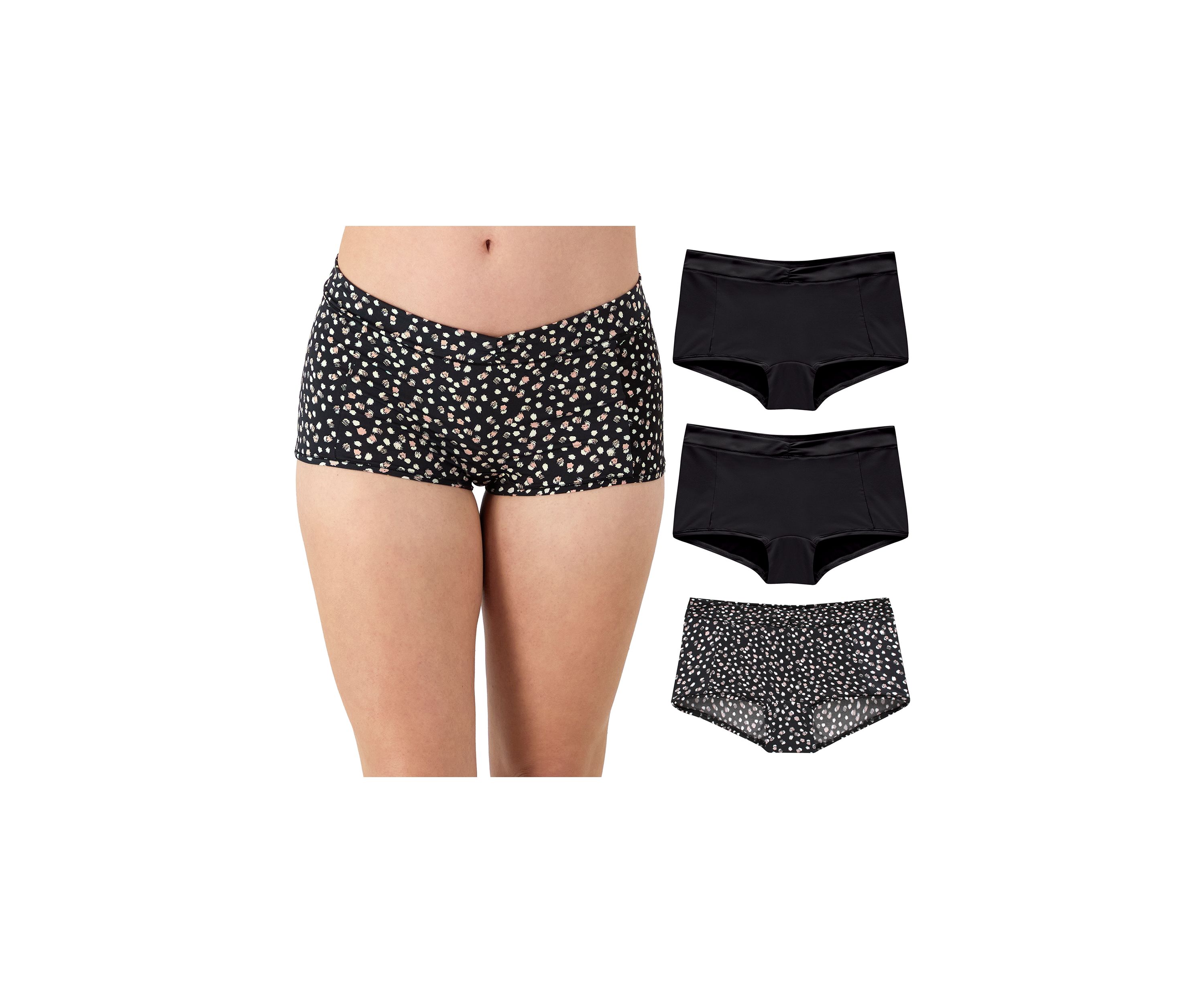Everyday Luxe Stretch Micro Boyshort, 3-Pack