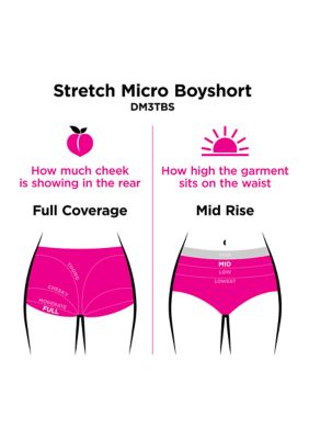 Everyday Luxe Stretch Micro Boyshort, 3-Pack