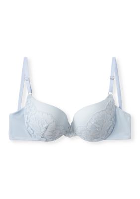 Maidenform Women's Love the Lift Plunge Push Up & In, Blue, 38 D