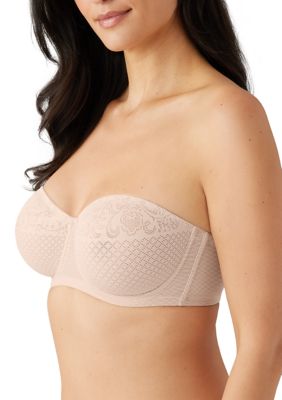 Wacoal Halo Lace Strapless Underwire Bra - Champagne For Breakfast