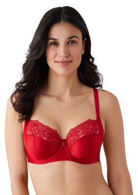 wearing the Wacoal Lace Perfection Wire Bra in Honeysuckle - Victoria's  Little Bra Shop