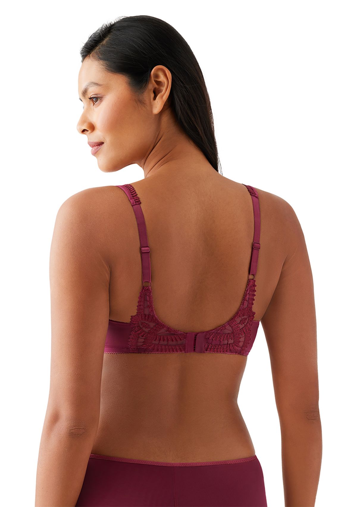 Embroidered Underwire Balconette Bra
