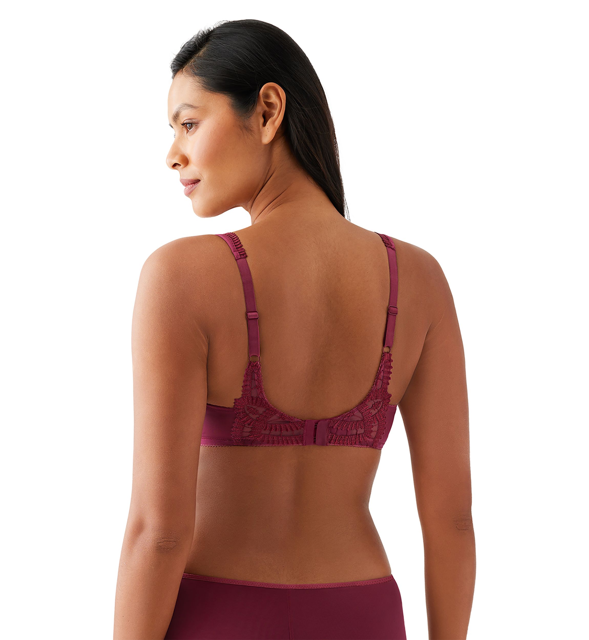 Embroidered Underwire Balconette Bra