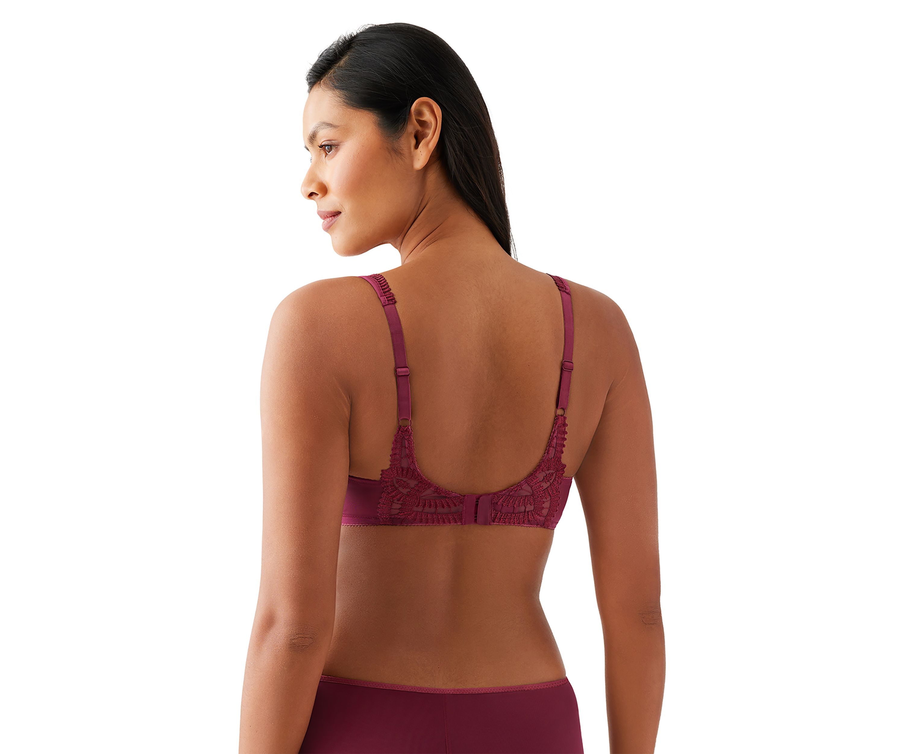 Embroidered Underwire Balconette Bra