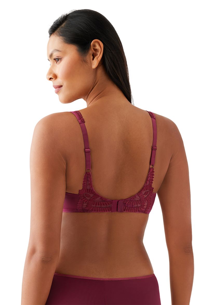Embroidered Underwire Balconette Bra