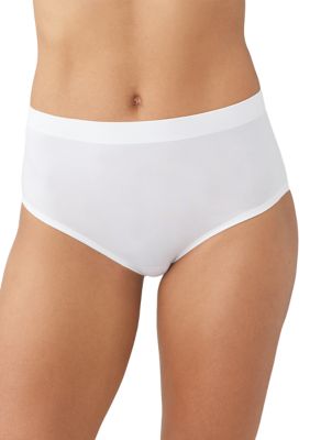 Wacoal Women's B-Smooth Natural Briefs, White, 2X