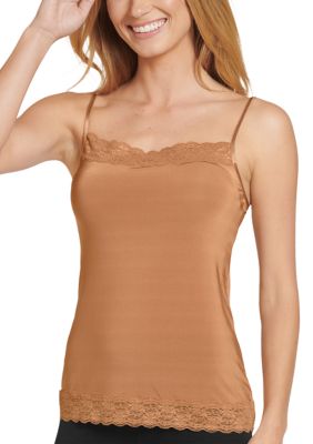 売れ筋商品|||ジョッキー カットソー トップス レディース Women's No Panty Line Promise Lace Camisole, 1927 Black ❤️Jockey Women's Shapewear No Panty Line Promise Lace