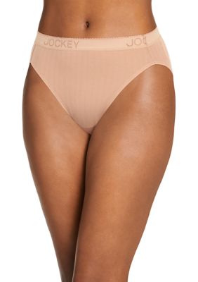 Jockey Women's Underwear Soft Touch Lace Modal Bikini, Light, M