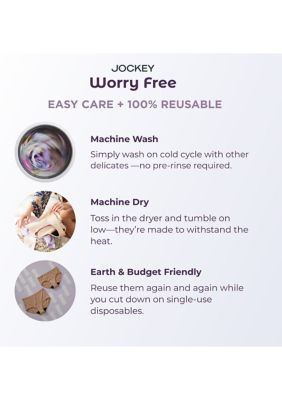 Worry Free Moderate Absorbency Hipster Panties