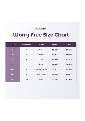 Worry Free Moderate Absorbency Hipster Panties