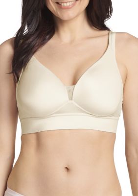 Larisalt Bras For Women,Women's Bras Forever Fit V-Neck Molded Cup Lace Bra  Coffee,XL