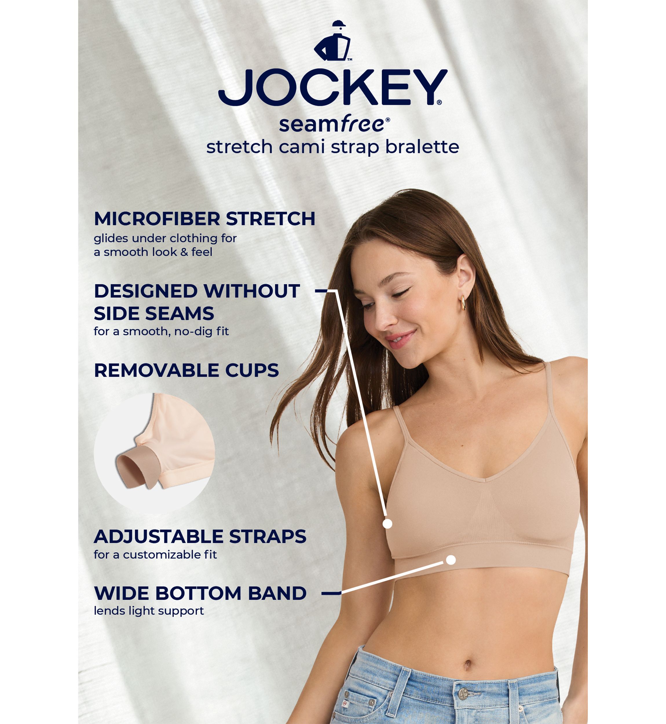 Seamfree® Stretch Cami Strap Bralette