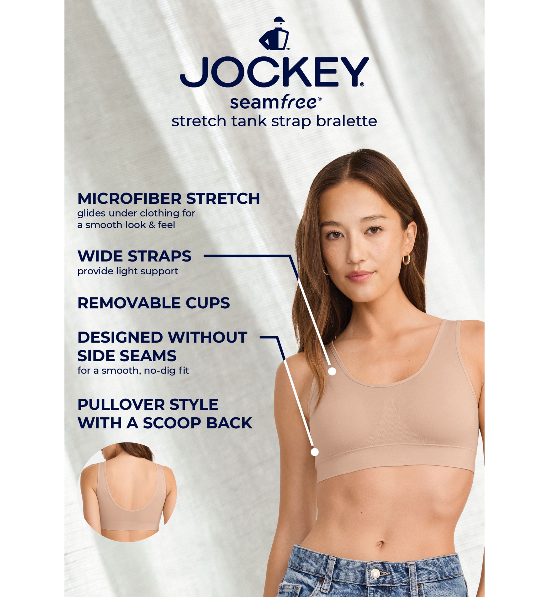 Seamfree® Stretch Tank Strap Bralette