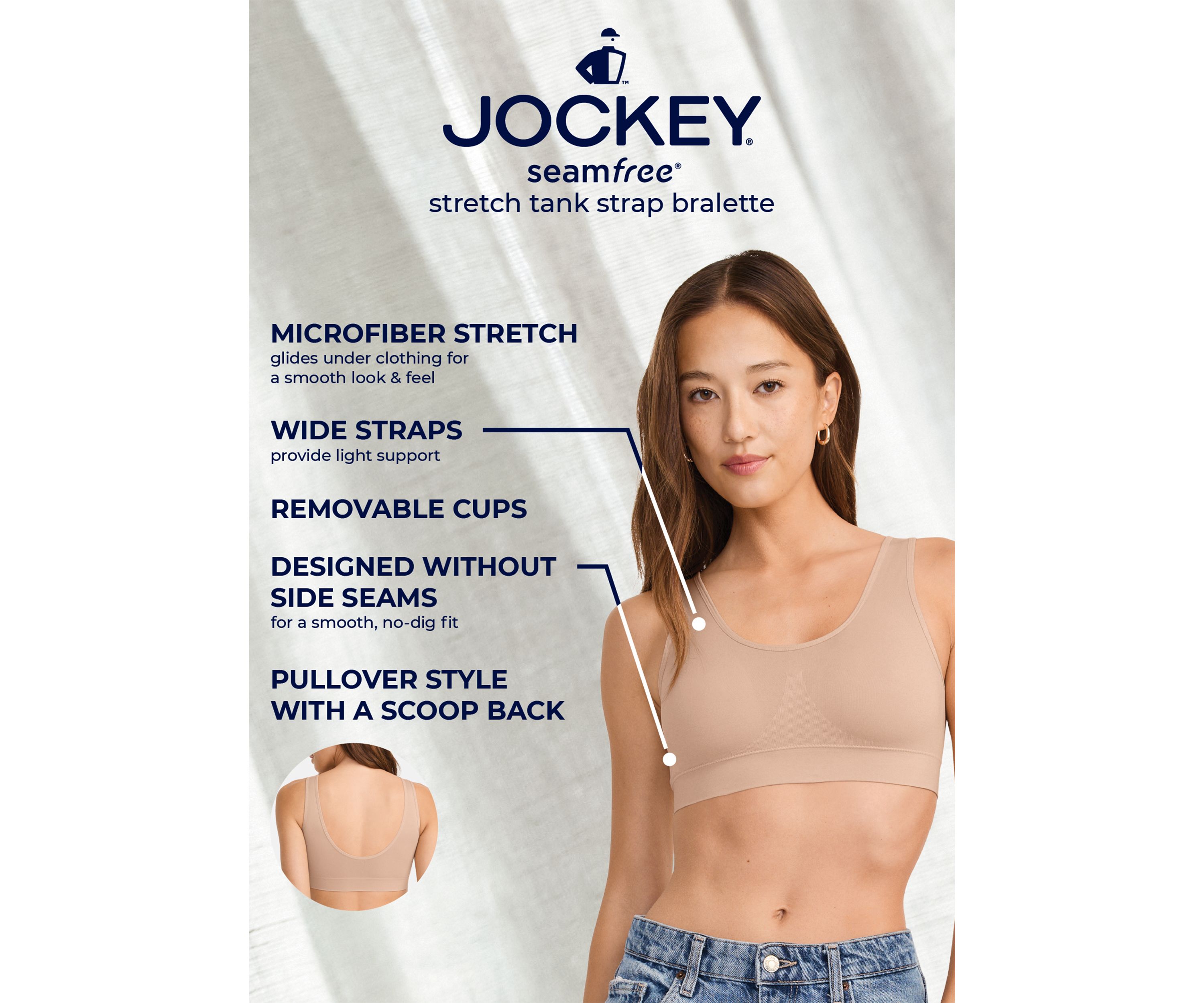 Seamfree® Stretch Tank Strap Bralette