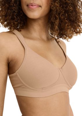 Cooling Cotton Blend Wirefree Full Coverage Bra