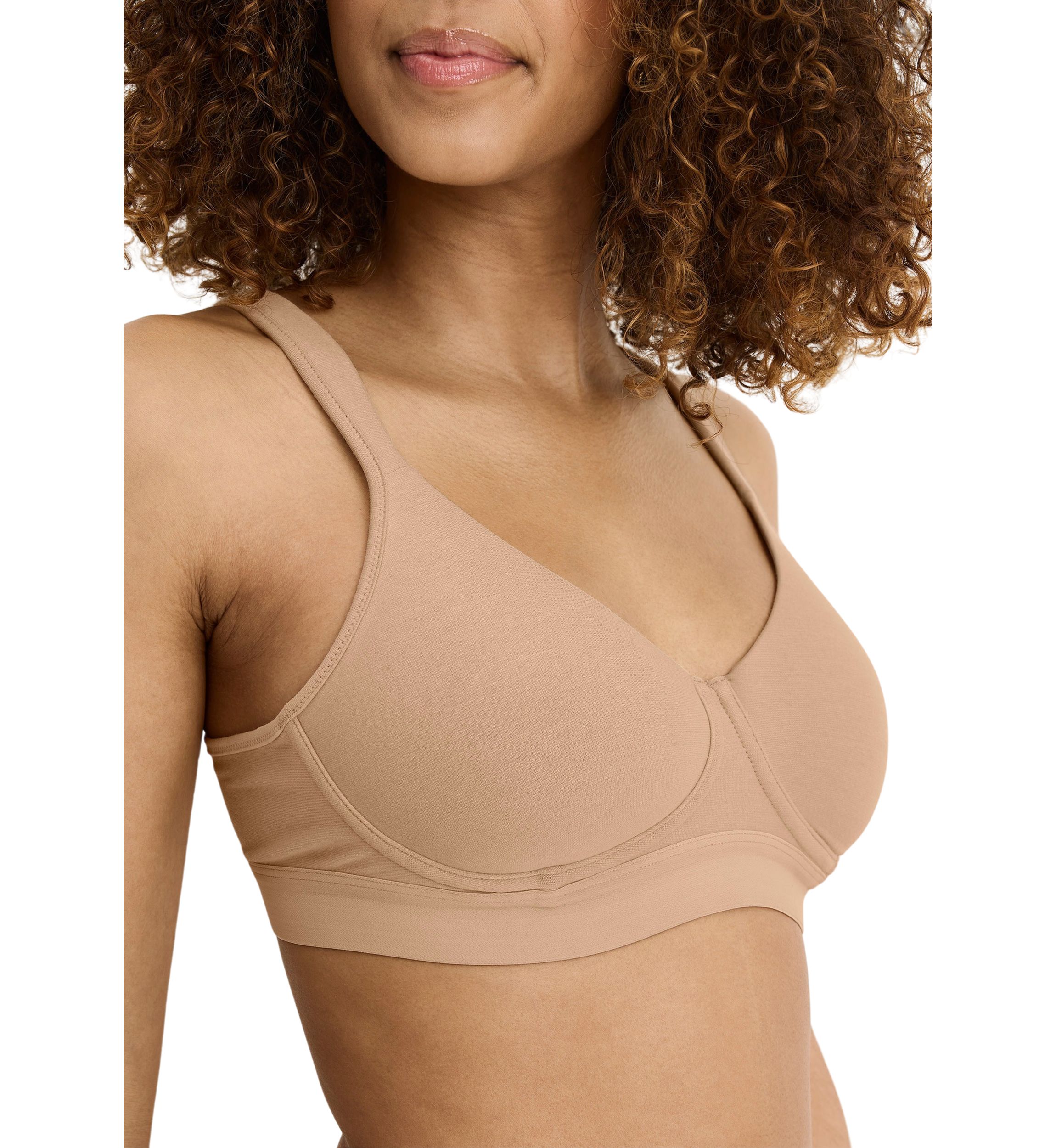 Cooling Cotton Blend Wirefree Full Coverage Bra