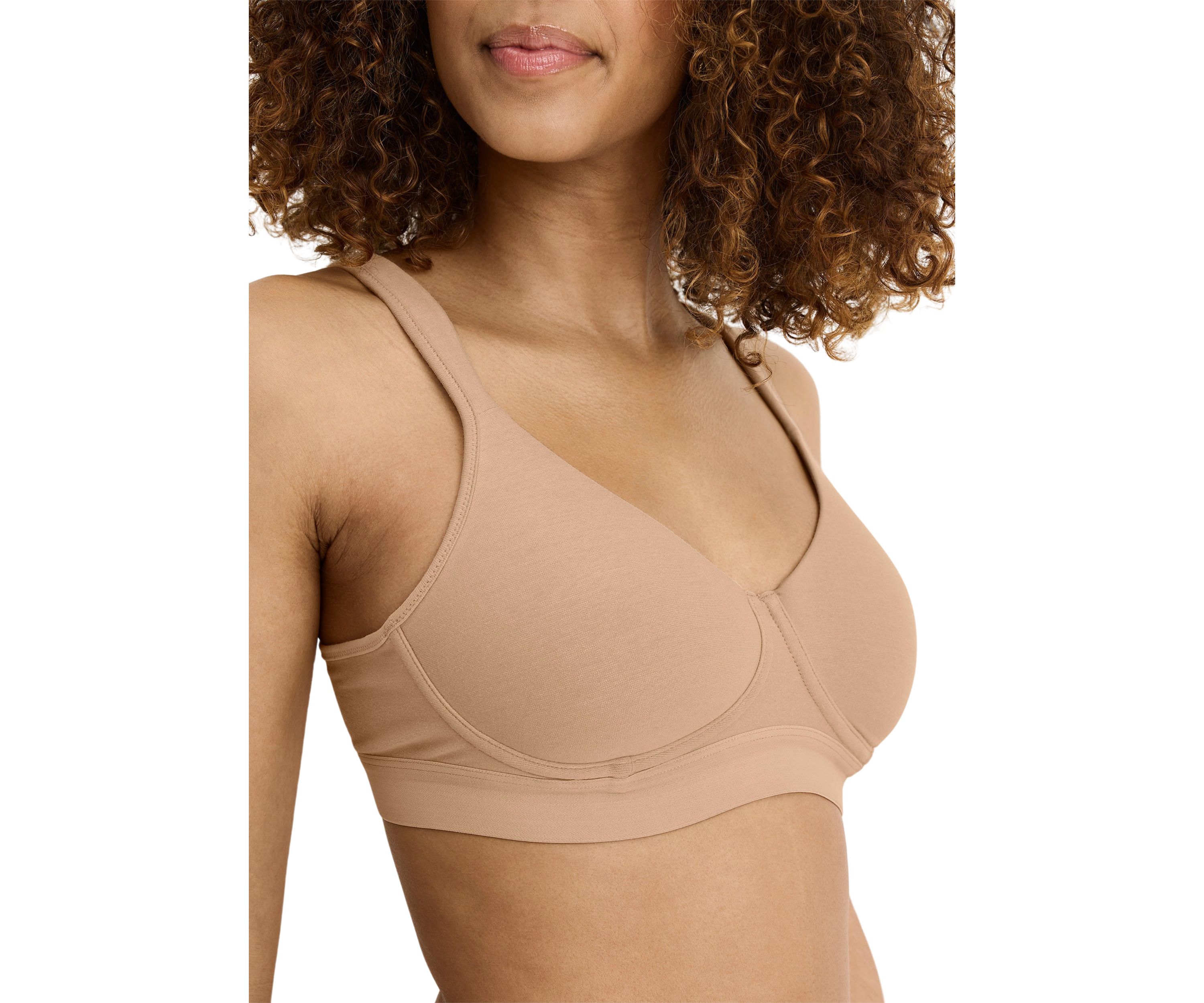 Cooling Cotton Blend Wirefree Full Coverage Bra