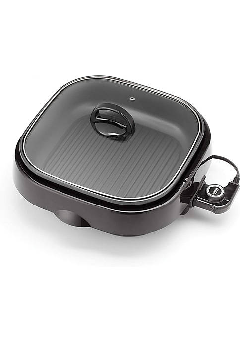 Aroma Housewares ASP-218B Grillet 4Qt. 3-in-1 Cool-Touch Electric