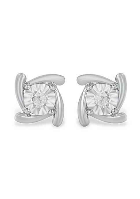 Haus of Brilliance .925 Sterling Silver 1/10ct cttw