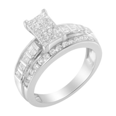 Haus Of Brilliance 10K White Gold 1Ct Tdw Diamond Composite Ring(H-I,si2-I1), 7 -  633503162854