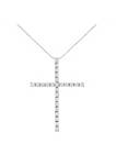 .925 Sterling Silver 3.00 Cttw Diamond Cross Pendant Necklace (I-J Color, I2-I3 Clarity)