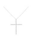 .925 Sterling Silver 3.00 Cttw Diamond Cross Pendant Necklace (I-J Color, I2-I3 Clarity)
